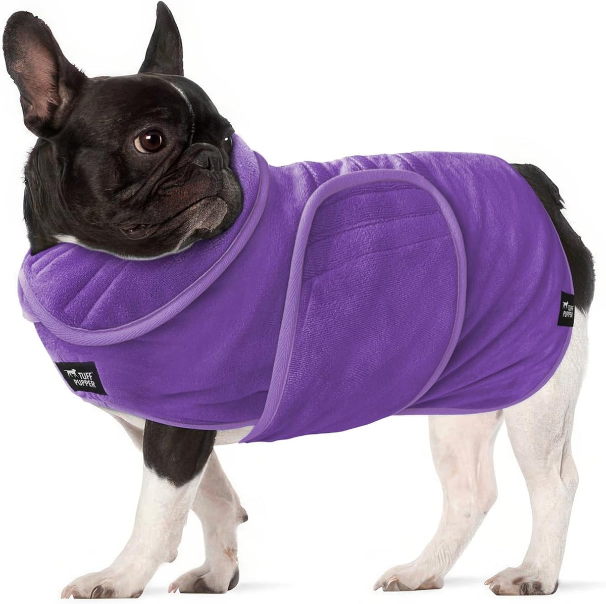 Tuff Pupper Fast Drying Dog Bath Robe - Purple / Small