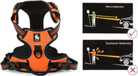 Truelove No Pull Dog Harness with Easy Control Handle and 2 Leash - X-Small / Orange - image 2