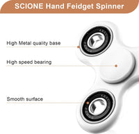 SCIONE Fidget Spinner Toy 1 Pack - White - image 2