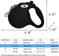 Retractable Dog Leash, Small Dog - Small / black - image 2