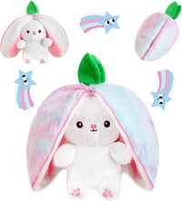 MIAODAM 11 inch reversible Halloween bat plush in purple - view 4