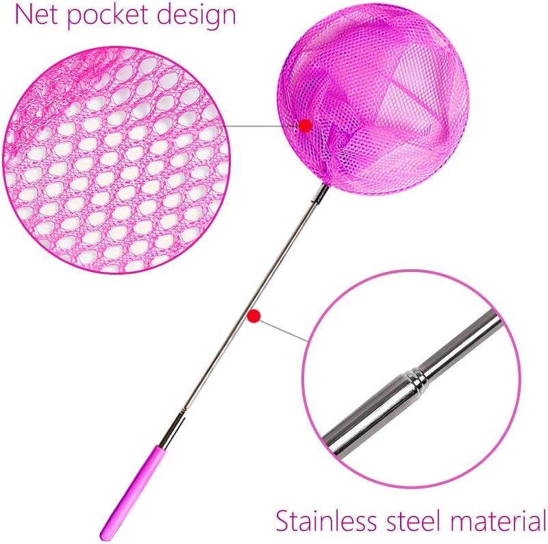 Kids Telescopic Butterfly Fishing Nets for Kids Catching Insect Net - 6 Pack - image 3