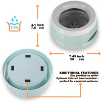 Dog Water Bowl, No Spill Water Bowl for Dogs and Cats - Baby Blue - image 2