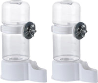 Automatic Bird Feeder and Water Dispenser, Budgie, Lovebirds - White 140ml