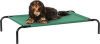 Amazon Basics Cooling Breathable Elevated Dog Bed with Durable Metal - Green / Small