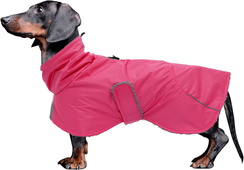 Dachshund Coats Waterproof, Perfect for Dachshunds, Sausage - Pink / XSmall