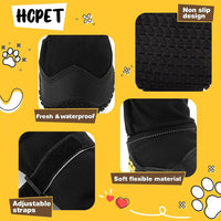Dog Boots Waterproof Dog Shoes for Medium Large Dogs - Light Black / Width 2.16 in - image 3