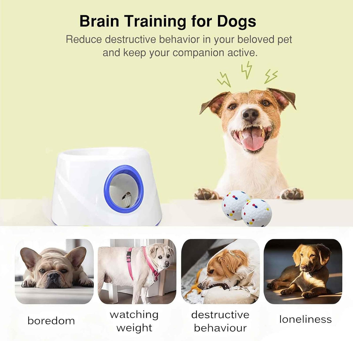 Automatic Dog Ball Launcher, with 6 2.3" ETPU Balls - image 2