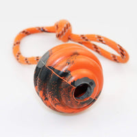 K9 Training Ball with Rope, Exercise and Reward Toy for Dogs - Orange - image 3