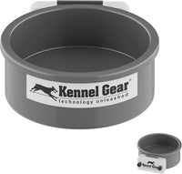 Dog Crate Water Bowl No Spill - Grey
