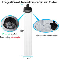 4.3ft Aquarium Siphon Vaccum Cleaner Fish Tank Water Changer Kit – Essentials for Fish - 7ft-L - image 3