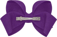 Motique Accessories 4 inch dusty rose grosgrain hair bow for girls on a metal alligator clip - view 21