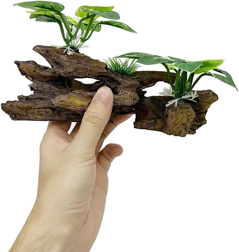 Fish Tank Decorations Aquarium Decor Ornaments Betta Silk Leaf pad - Type-b - image 3