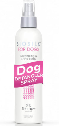 BioSilk for Dogs Silk Therapy Detangling and Shine Spray - 8 Fl Oz (Pack of 1)