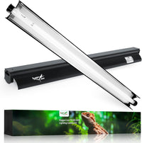 T5 Reptile Light Fixture Combo Kit 24W Light Fixture Reptile - 24W-Black / 24W 22.4IN Black