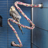 JW Pet Comfy Perch For Birds Flexible Multi-color Rope - Large / 36" - image 2