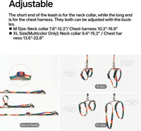 pidan Cat Harness and Leash Set - Tropical Multicolor / M - image 3