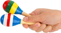 Hedume 20 painted mini wooden maracas in ten styles - view 4