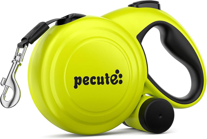 32ft Retractable Dog Leash with Reflective Strips - Green / 32ft | 110 lbs max
