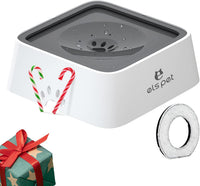 ELS PET No Spill Dog Cat Bowl 35oz 1L Anti Slip Travel Water - 2L / Grey