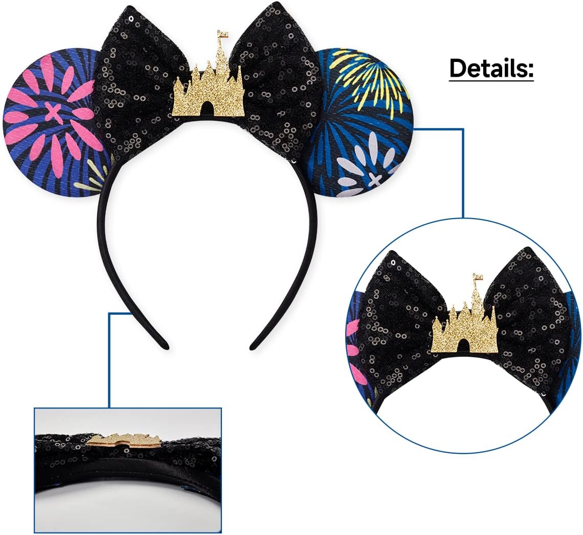 RAZKO Mouse Ears Headband - Black Castle - image 2