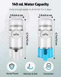 Pawfly 2 Pcs Bird Water Dispenser, Automatic Water Feeder - 2 PC / White&Blue - image 2
