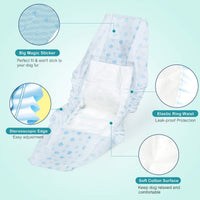 Male Dog Diapers Absorbent Belly Bands for Male Dogs S – Essentials for Dogs - X-Small (Pack of 60) - image 2