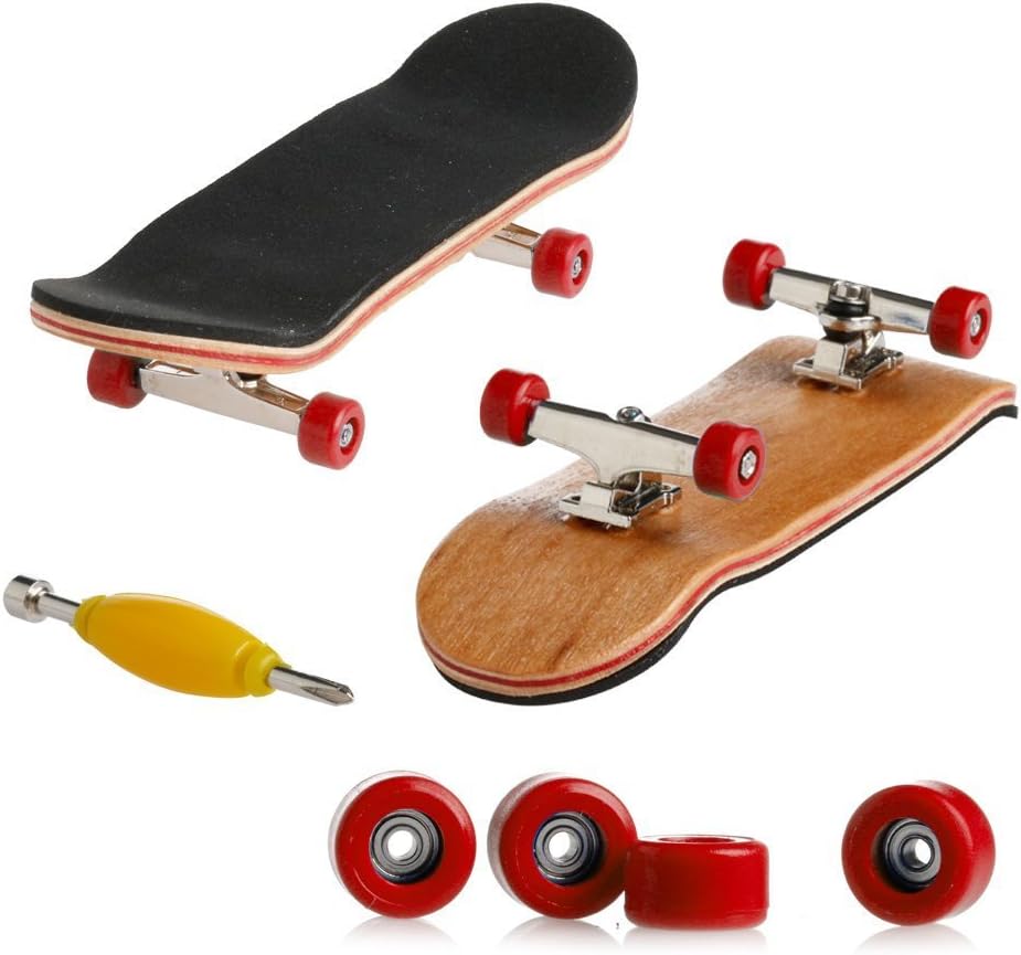 Lottoyday white maple wood fingerboard with bearing wheels and non-slip pad - view 7