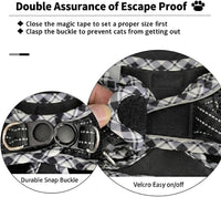 Escape Proof Cat Harness and Leash, Adjustable Vest - Black / M - image 2