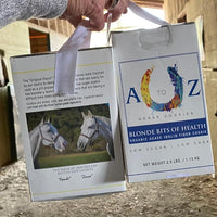 Horse Treats, Blonde Bits of Health, Low Carb/Sugar, A Softer Cookie, Wheat, Corn, Soy & Alfalfa Free, Made with Cinnamon & Agave, All Natural Ingredients, 15 lb