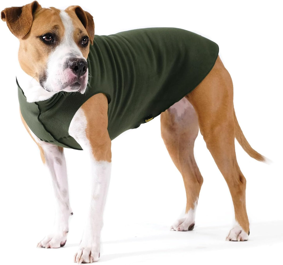 Goldpaw Stretch Fleece Dog Sweater, Size 12 - 18 (29-40 lb) / Hunter Green