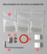 Aquarium CO2 Generator Double Runtime with Solenoid Valve 4L - Replacement kit - image 3