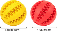 Sunglow 2 Pack Dog Toy Ball – Essentials for Dogs - Red/Yellow / 2 in - image 2