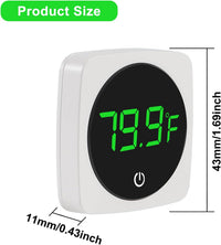 4PCS LED Aquarium Thermometer Fish Tank Thermometer Reptile Terrarium - Square-White 2PCS - image 2