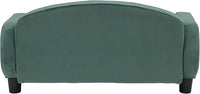 Paws & Purrs Cat Sofa Bed, Pet Couch for Indoor Cats Elevated Cat Beds with Removable Washable Mattress Cover for Kitten, Puppy or Small Animal- 31.5" Wide, Teal