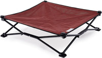 Coolaroo On-The-Go Elevated Dog Bed - Medium / Brick