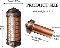 LJOYKID bronze mini cryptex letter lock puzzle box with hidden compartment