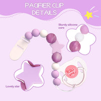 Aori pink magnetic pacifier and clip for reborn baby dolls - view 15