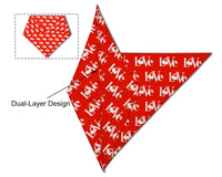 2PCS Christmas Dog Bandanas – Red and Green Plaid with Tassels - BIG FRENCHIES