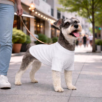 Lovelonglong Pet Clothing Dog Costumes Basic Blank T-Shirt Tee Shirts - B-XL (for Bulldog -50lbs) / White - image 4