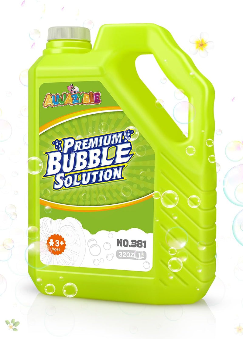 Bubble Solution Refill - 70 OZ Non-Toxic Pre-Mix Refill for Bubble Machine – Fun for Kids & Family - Green-32 Ounce