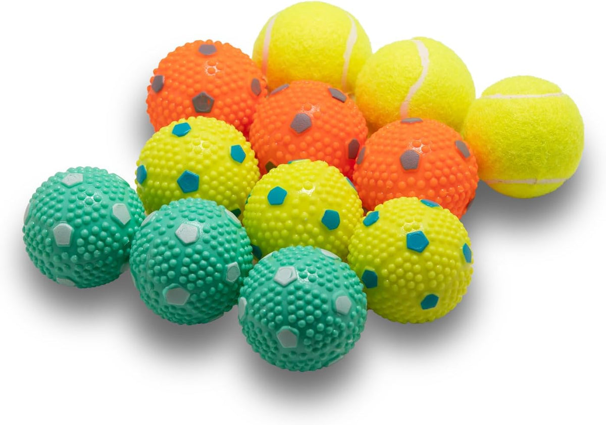Automatic Dog Ball Launche with 9 Balls – Essentials for Dogs - BALL 12 PCS