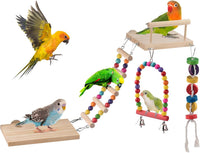 DBNESS 5in1 Bird Parakeet Toys - 5 in 1