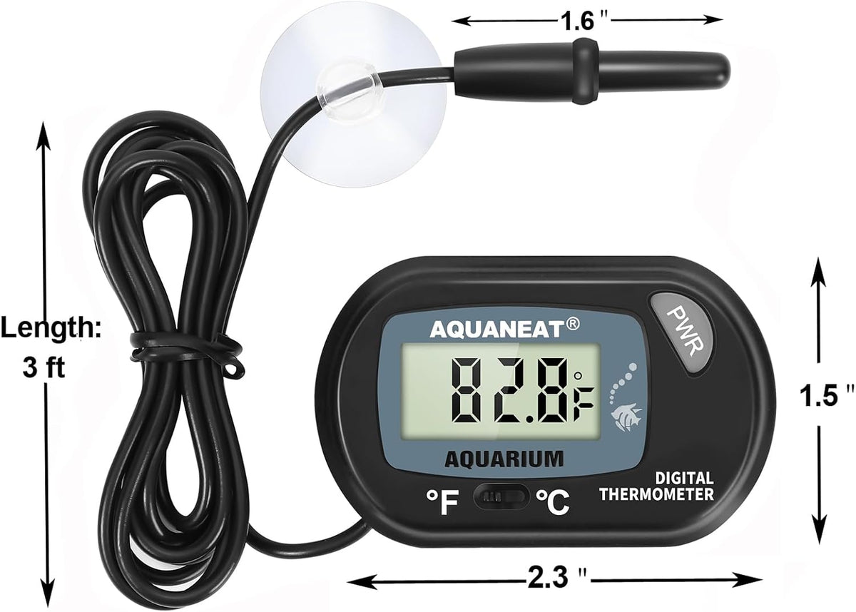 AQUANEAT Aquarium Thermometer, Fish Tank Thermometer - 6 Packs - image 3