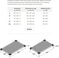 K9 Ballistics Chew Proof Armored Padded Dog Crate Bed, Virtually Indestructible, Legs Included (Sandstone, Small (29" L x 18" W x 4.5" H))
