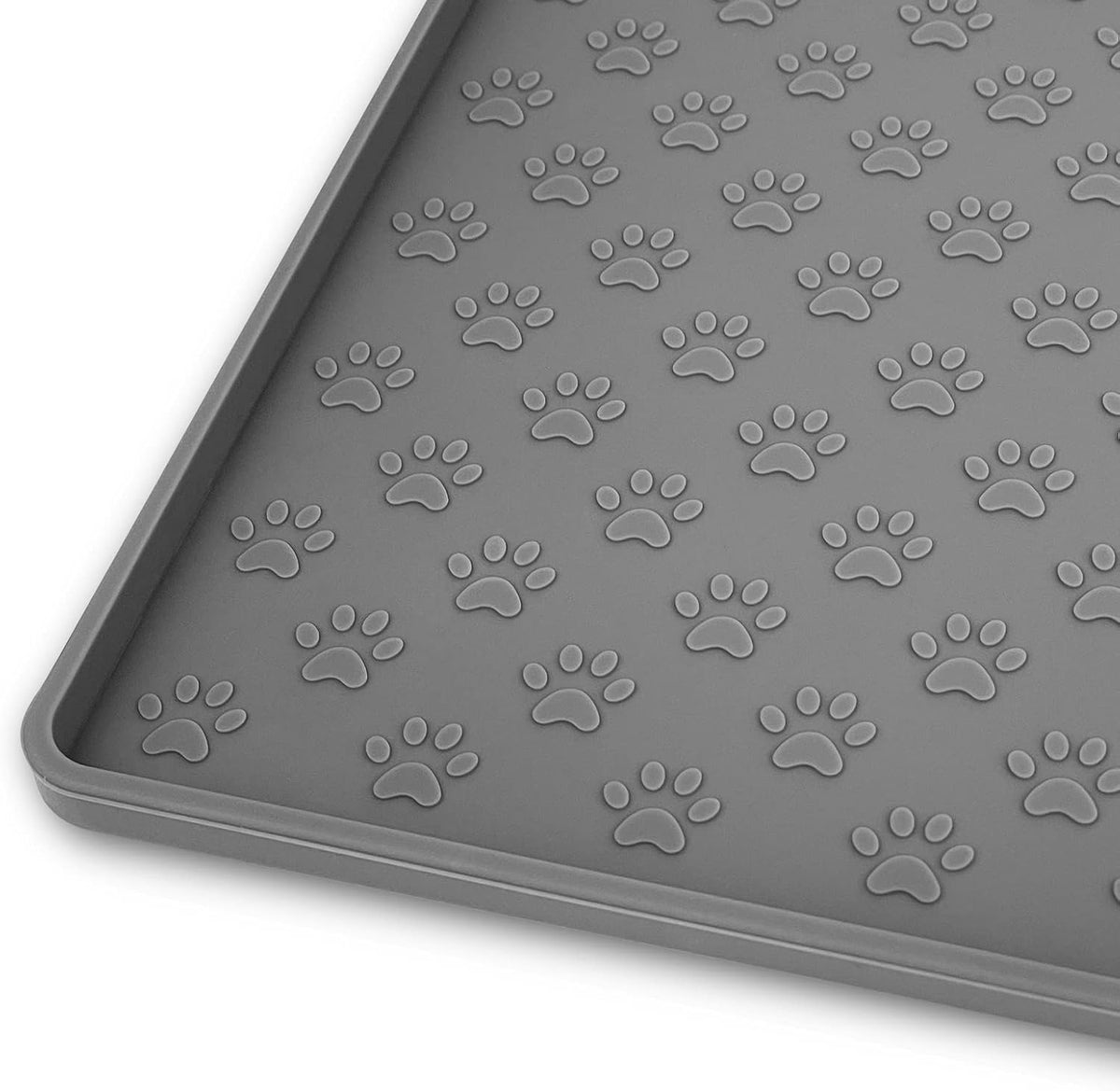 Pet Placemat for Dog and Cat - 31.5"L x 23.6"W / Grey