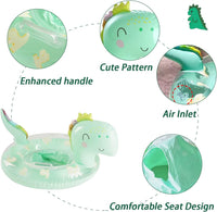 UMBWORLD baby swim float with seat and handle in pink unicorn style - view 12