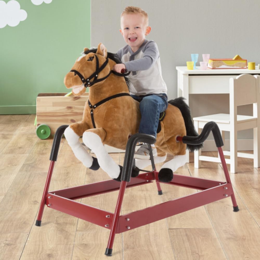 Happy Trails Spring Rocking Horse, 29” x 11” x 25” - Brown - image 4