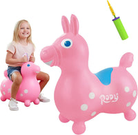 GYMNIC Rody bounce horse ride-on toy for toddlers in pastel pink