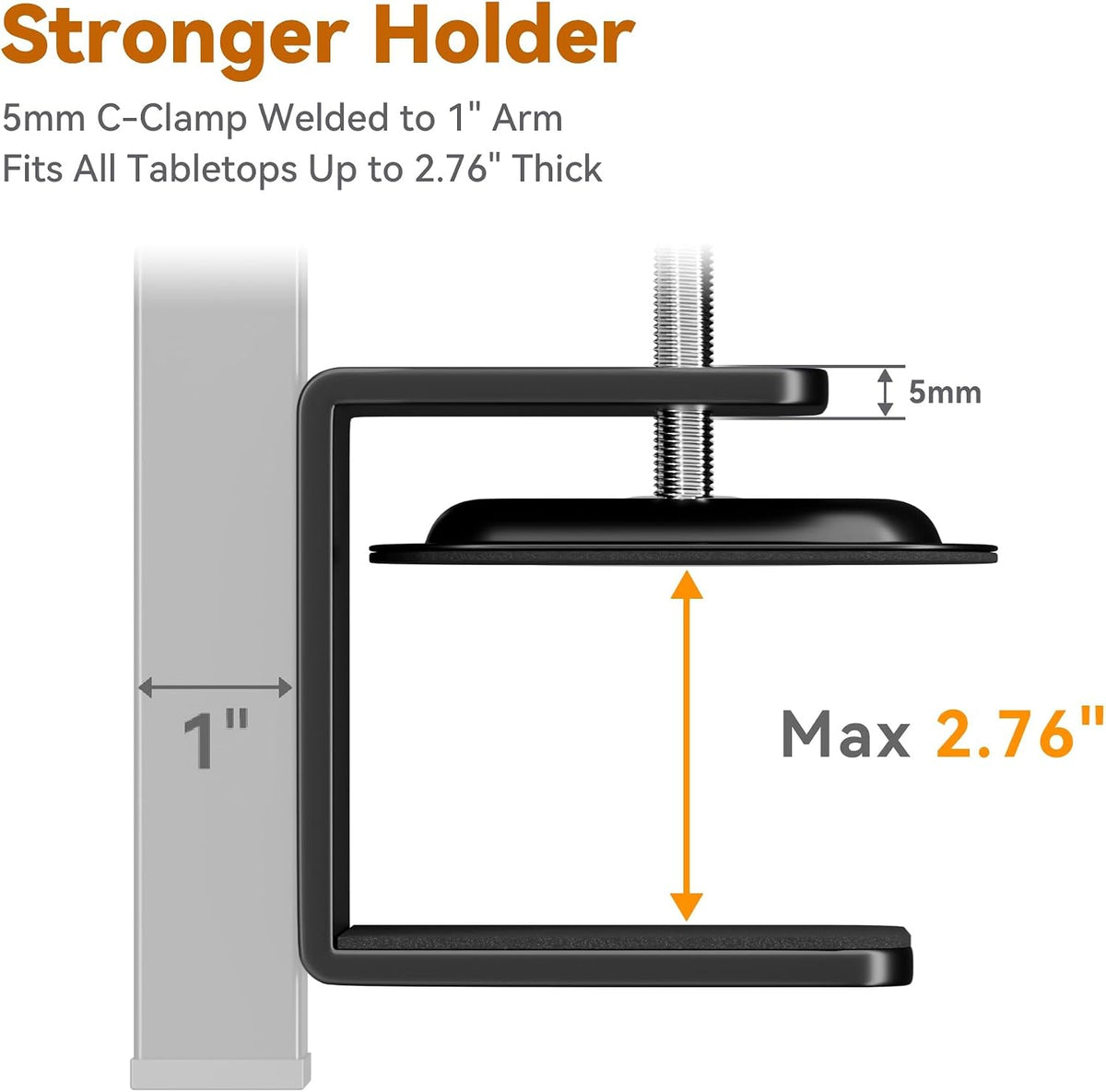 H Shape Dog Grooming Arm for Table, L Size Hammock, 42" H - L Hammock (Leg Spacing: 5.9–14″) - image 4